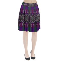 Orchid Landscape With A Star Pleated Skirt by pepitasart
