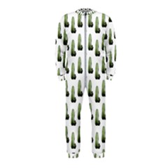 Cactus White Pattern Onepiece Jumpsuit (kids) by snowwhitegirl
