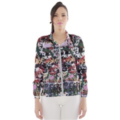 Graffiti Wall Background Women s Windbreaker by Pakrebo