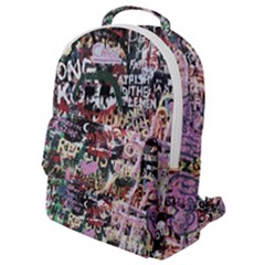 Graffiti Wall Background Flap Pocket Backpack (small) by Pakrebo