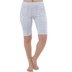 Binary Background Cropped Leggings  by Bajindul