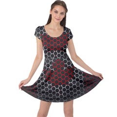Canada Flag Hexagon Cap Sleeve Dress by HermanTelo