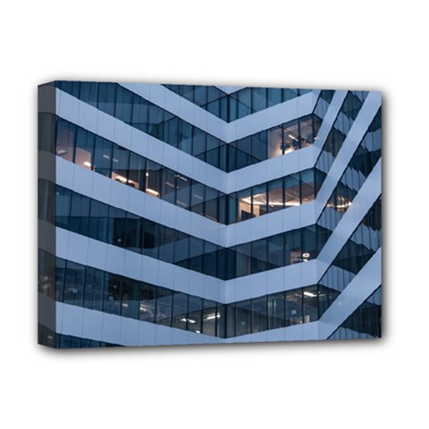 Architectural Design Architecture Building Business Deluxe Canvas 16  X 12  (stretched)  by Pakrebo