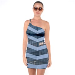 Architectural Design Architecture Building Business One Soulder Bodycon Dress by Pakrebo
