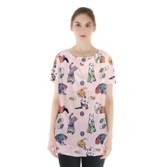 Funny Cats Skirt Hem Sports Top by Sobalvarro