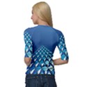 Art Building Pattern Abstract Quarter Sleeve Raglan Tee View2