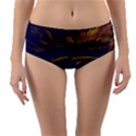 Bomb Background Pattern Explode Reversible Mid-Waist Bikini Bottoms View1