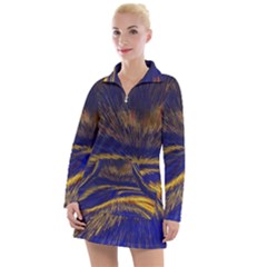 Bomb Background Pattern Explode Women s Long Sleeve Casual Dress by Mariart