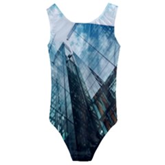 Architectural Design Architecture Building Business Kids  Cut-out Back One Piece Swimsuit by Pakrebo