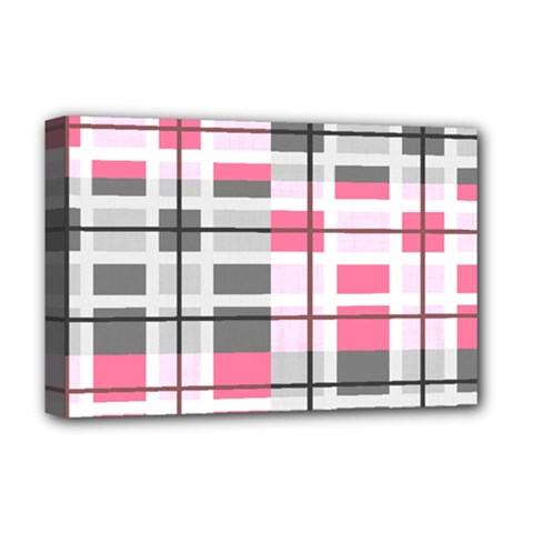 Fabric Textile Nursery Pale Baby Deluxe Canvas 18  X 12  (stretched) by Simbadda
