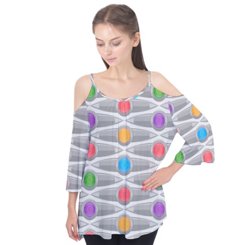 Seamless Pattern Background Abstract Flutter Tees by Simbadda