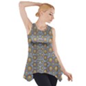 Florals Striving To Be In The Hole World As Free Side Drop Tank Tunic View1