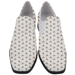 Cycling Motif Design Pattern Women Slip On Heel Loafers by dflcprintsclothing