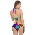 Fractal Artwork Abstract Background Tie It Up Bikini Set View2