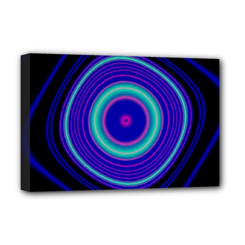 Digital Art Background Pink Blue Deluxe Canvas 18  X 12  (stretched) by Sudhe