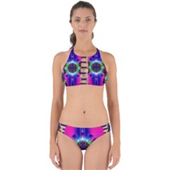 Abstract Art Fractal Creative Pink Perfectly Cut Out Bikini Set by Sudhe