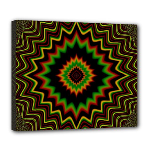 Fractal Artwork Idea Allegory Abstract Deluxe Canvas 24  X 20  (stretched) by Sudhe