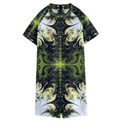 Abstract Fractal Pattern Artwork Kids  Boyleg Half Suit Swimwear by Sudhe
