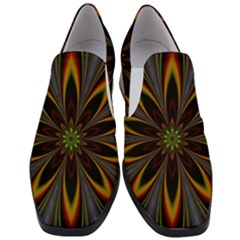 Fractal Artwork Idea Allegory Women Slip On Heel Loafers by Sudhe