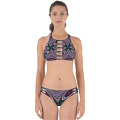 Abstract Artwork Fractal Background Perfectly Cut Out Bikini Set by Sudhe