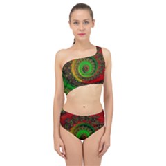 Abstract Fractal Pattern Artwork Art Spliced Up Two Piece Swimsuit by Sudhe