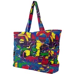 Colorful Shapes Abstract Painting                     Simple Shoulder Bag by LalyLauraFLM