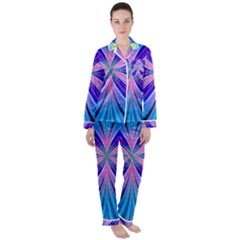 Abstract Art Design Digital Art Satin Long Sleeve Pyjamas Set by Pakrebo