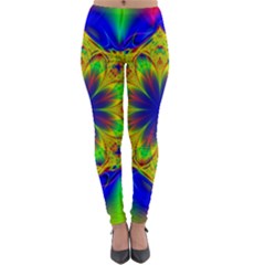 Digital Art Fractal Artwork Flower Lightweight Velour Leggings by Pakrebo