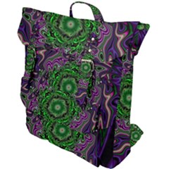 Digital Art Artwork Fractal Pattern Buckle Up Backpack by Pakrebo
