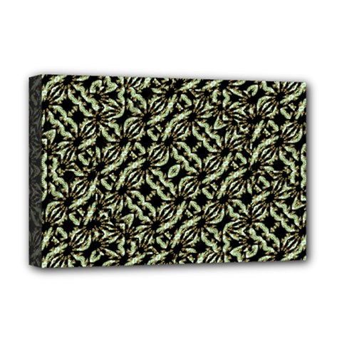 Modern Abstract Camouflage Patttern Deluxe Canvas 18  X 12  (stretched) by dflcprintsclothing