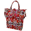 Paint splatters on a white background                       Buckle Top Tote Bag View1