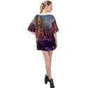 City Lights Skyline Buildings Oversized Chiffon Top View2