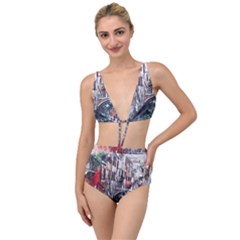 Venice Water Laguna Italy Tied Up Two Piece Swimsuit by Wegoenart