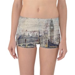 London Westminster Bridge Building Reversible Boyleg Bikini Bottoms by Wegoenart