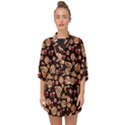 Pizza Pattern Half Sleeve Chiffon Kimono View1