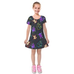 Mimi Kids  Short Sleeve Velvet Dress by Mezalola