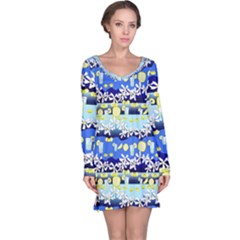 Lemonade Pattern Long Sleeve Nightdress by bloomingvinedesign