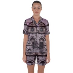 Cathedral Satin Short Sleeve Pyjamas Set by snowwhitegirl