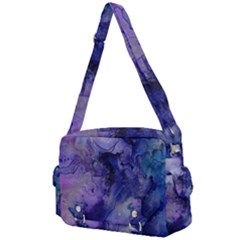 Blue Purple Ink                     Buckle Multifunction Bag by LalyLauraFLM
