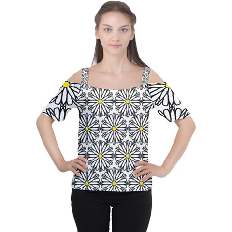 Hello Daisy Cutout Shoulder Tee by VeataAtticus