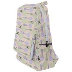 Spoon Pattern Illustrator Green Travelers  Backpack by Wegoenart