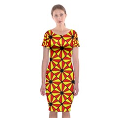 Rby 24 Classic Short Sleeve Midi Dress by ArtworkByPatrick