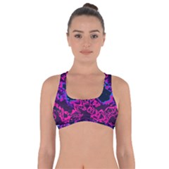 Pink Blue Abstract Texture                            Got No Strings Sports Bra by LalyLauraFLM