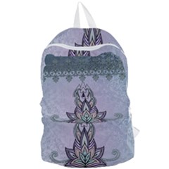 Abstract Decorative Floral Design, Mandala Foldable Lightweight Backpack by FantasyWorld7