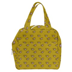 Zodiac Bat Pink Yellow Boxy Hand Bag by snowwhitegirl