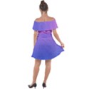 Dot Background Pattern Halftone Off Shoulder Velour Dress View2