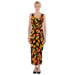 Hs Rby 3 Fitted Maxi Dress by ArtworkByPatrick