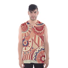 Pop Art Paisley Flowers Ornaments Multicolored 4 Men s Sportswear by EDDArt