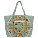 Pizza Slice Food Italian Zip Up Canvas Bag View3