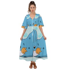 Patokip Kimono Sleeve Boho Dress by MuddyGamin9